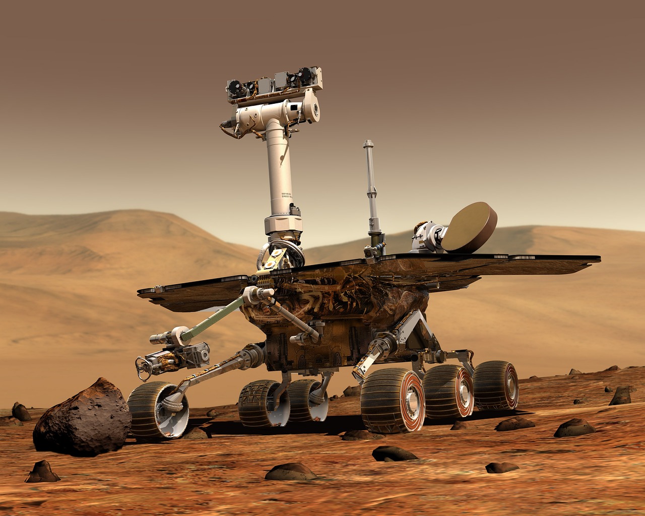 robot na Marsu